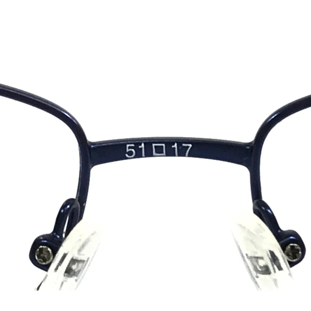 Nerf Kids Boys Eyeglasses Frames OWEN NVY Navy Blue Rectangle Wire Rim 51-17-135 - Picture 11 of 12